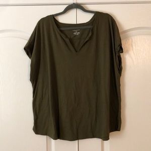 22/24 Lane Bryant Olive Green Tee